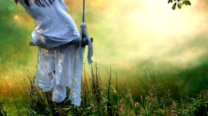Girl on a swing
