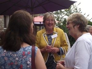L to R - Christine Baker, Ange Grunsell and Jo Jones - winner of the Richard Booth Prize for Non-Fiction.