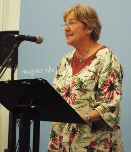 Ange Grunsell leading the way at Hay Festival.