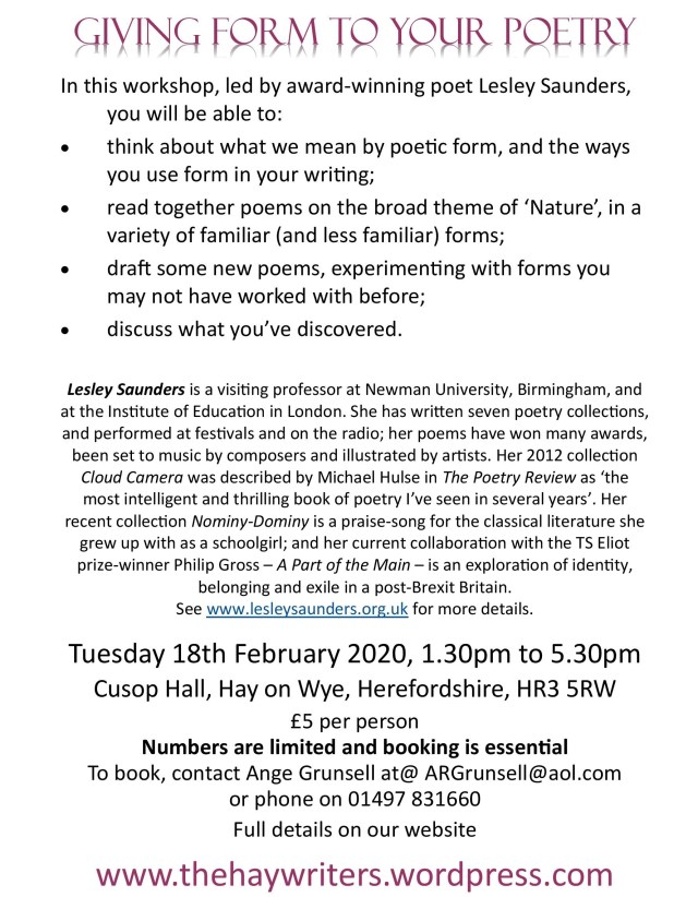 Form within Poetry flyer page 2